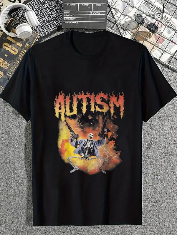 cotton Autism Skeleton Funny Oddly Specific Dank Meme T-Shirt casual Fashion graphic tees for women Hoodie, Sweatshirt