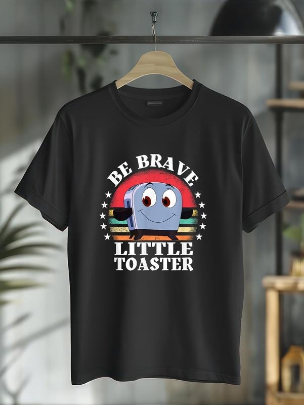 cotton Be Brave Little Toaster Positive Classic 80s and 90s Retro T-Shirt casual Fashion graphic tees for women Hoodie,...