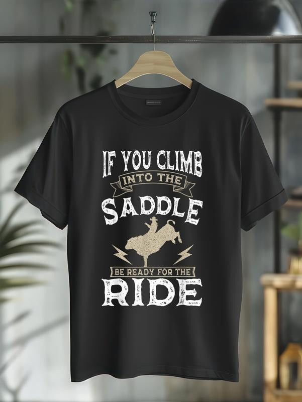 cotton Bull Riding Rodeo Sport Cowboy Bull Rider T-Shirt casual Fashion graphic tees for women Hoodie, Sweatshirt