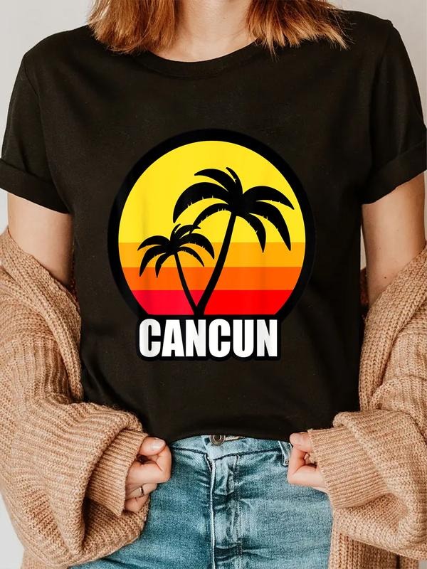cotton Cancun Mexico Souvenir Gift T-Shirt casual Fashion graphic tees women Hoodie, Sweatshirt | HypeCrazeTee.com
