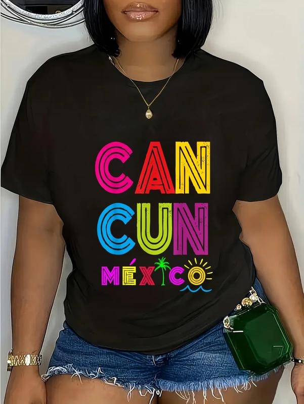 cotton Cancun T-Shirt for Women Men Cute Matching Family T-Shirt casual Fashion graphic tees women Hoodie, Sweatshirt