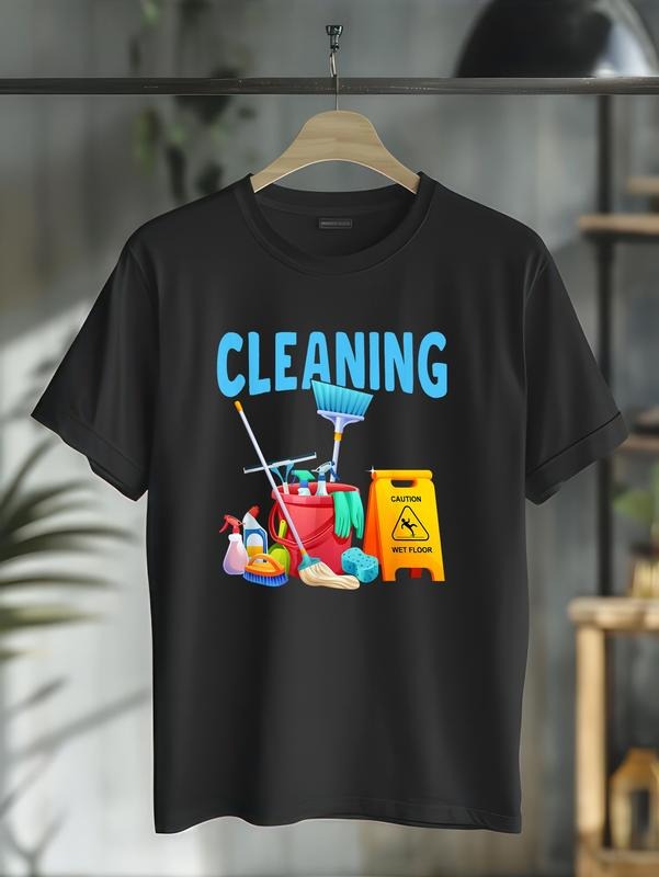 cotton Cleaning Housekeeping Expert Housekeeper Cleaner T-Shirt casual Fashion graphic tees for women Hoodie, Sweatshirt