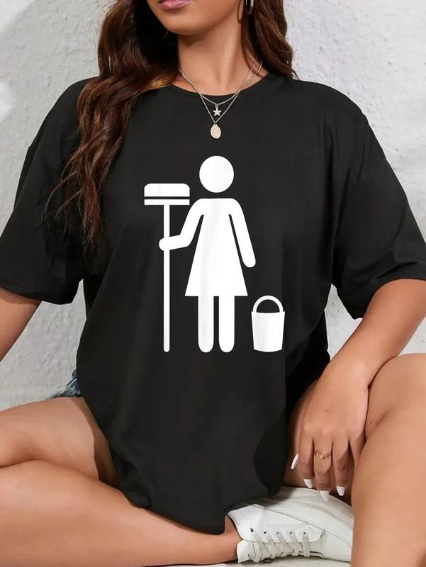 cotton Cleaning lady T-Shirt casual Fashion graphic tees women Hoodie, Sweatshirt | HypeCrazeTee.com
