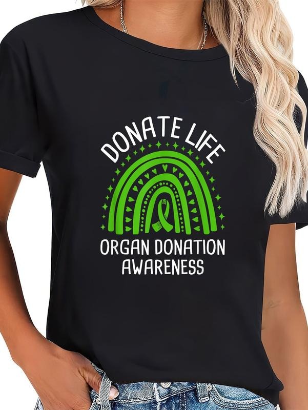 cotton Donate Life Organ Donation Awareness T-Shirt casual Fashion graphic tees women Hoodie, Sweatshirt | HypeCrazeTee.com