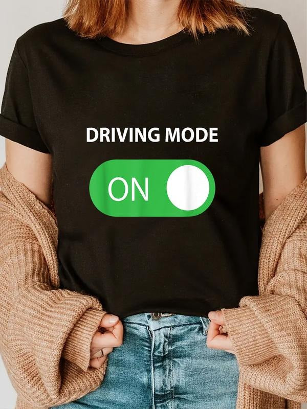 cotton Driving Mode On 16 Year Old Driver Gift Shirt T-Shirt casual Fashion graphic tees women Hoodie, Sweatshirt