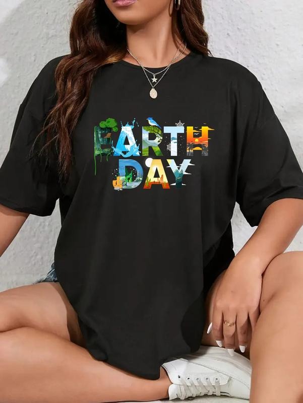 cotton Earth Day Environmental Protection Save Tree & Animals T-Shirt casual Fashion graphic tees women Hoodie, Sweatshirt