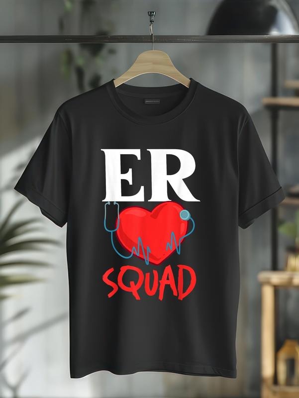cotton Emergency Room Technician ER Nurse Hospital Department T-Shirt casual Fashion graphic tees women style 02 Hoodie,...
