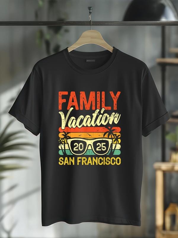 cotton Family Vacation 2025 San Francisco T-Shirt casual Fashion graphic tees for women Hoodie, Sweatshirt | HypeCrazeTee.com