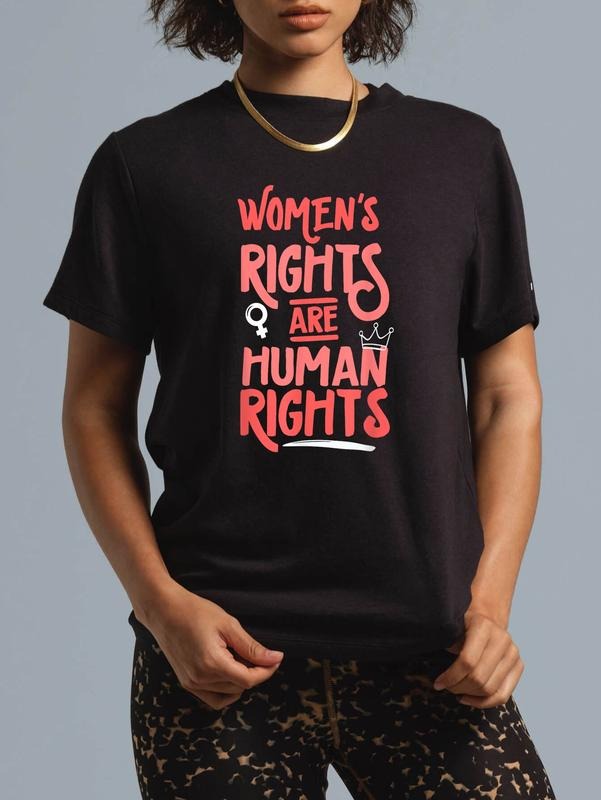 cotton Feminist Women's Rights Are Human Rights T-Shirt casual Fashion graphic tees women Hoodie, Sweatshirt