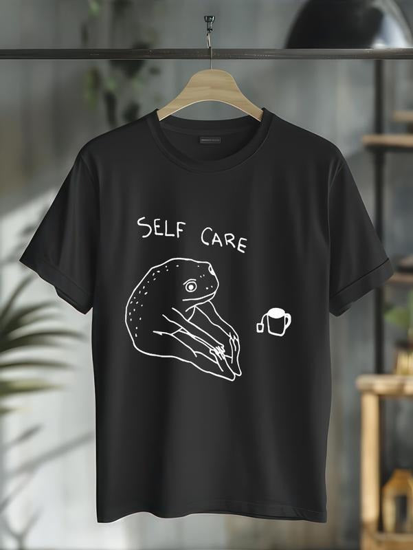 cotton Frog Self Care FUNNY MEME T-Shirt casual Fashion graphic tees for women Hoodie, Sweatshirt | HypeCrazeTee.com