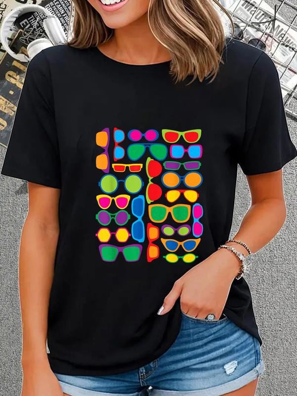 cotton Fun Summer Fashion Eyewear Eyeglass Sunglass Frames T-Shirt casual Fashion graphic tees women Hoodie, Sweatshirt