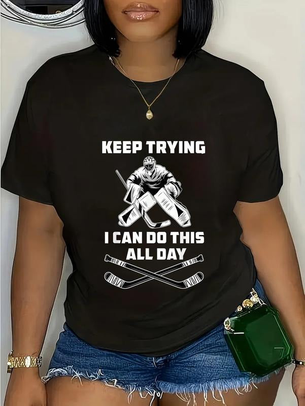 cotton Funny Ice Hockey Goalie T-Shirt casual Fashion graphic tees women Hoodie, Sweatshirt | HypeCrazeTee.com
