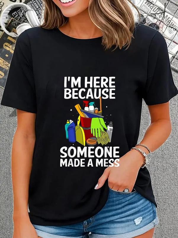 cotton Funny Janitor Design For Men Women Housekeeping Cleaners T-Shirt casual Fashion graphic tees women Hoodie, Sweatshirt