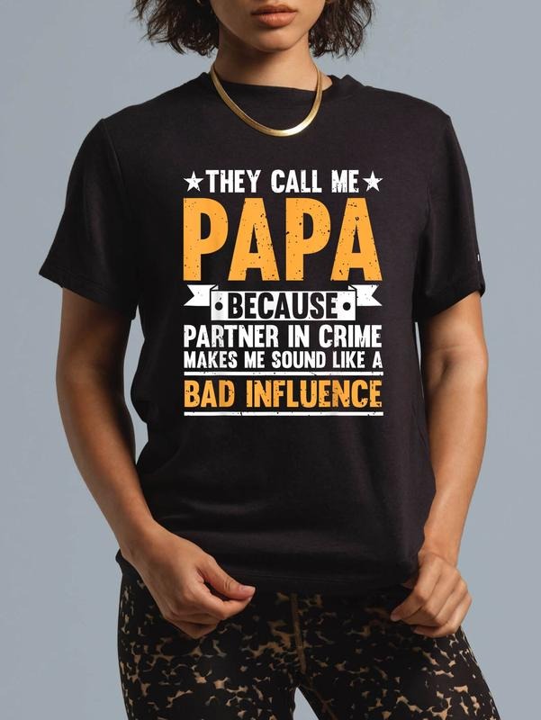 cotton Funny Papa Design For Grandpa Papi Papaw From Grandkids Papa T-Shirt casual Fashion graphic tees women Hoodie,...
