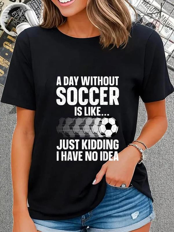 cotton Funny Soccer Design For Men Women Sport Player Soccer Lover T-Shirt casual Fashion graphic tees for women Hoodie,...