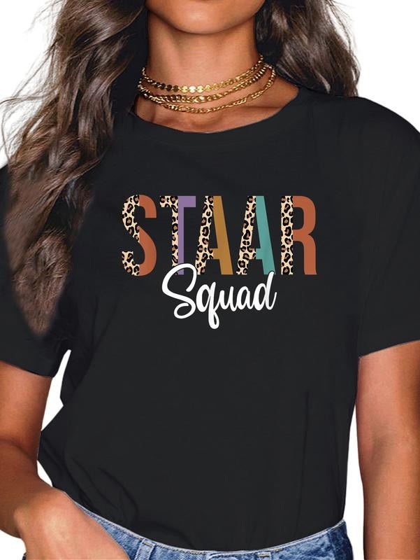 cotton Funny Test STAAR Day Squad Mode On Teacher Testing Ideas T-Shirt casual Fashion graphic tees women Hoodie, Sweatshirt