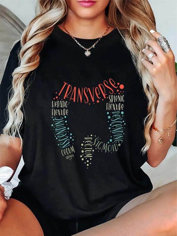 cotton GI Endoscopy Nurse Endo Tech Colonoscopy Colon Anatomy T-Shirt casual Fashion graphic tees women Hoodie, Sweatshirt
