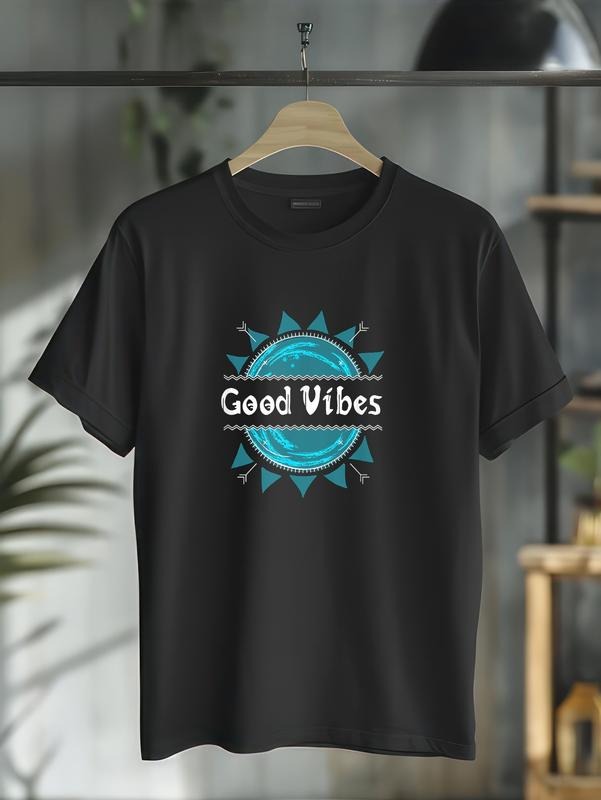 cotton Good Vibes Only T-Shirt Positivity Rebelution Peace Love T-Shirt casual Fashion graphic tees for women Hoodie,...