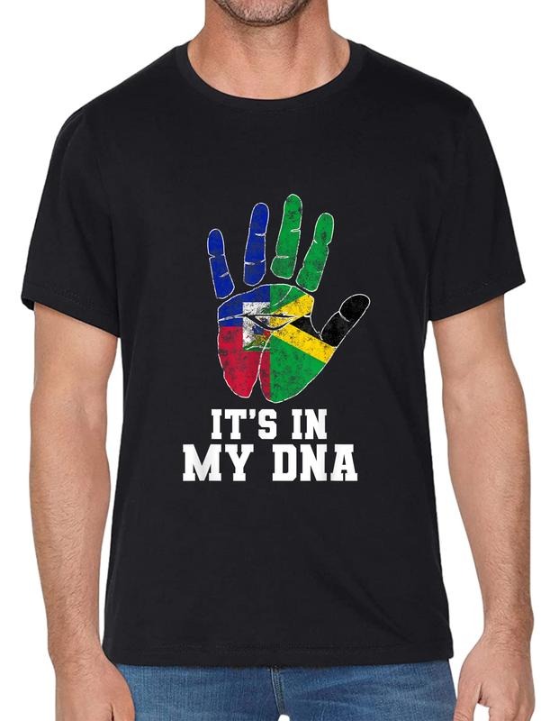 cotton Haiti Haitian America Jamaica Caribbean Combo DNA Flag T-Shirt casual Fashion graphic tees women Hoodie, Sweatshirt
