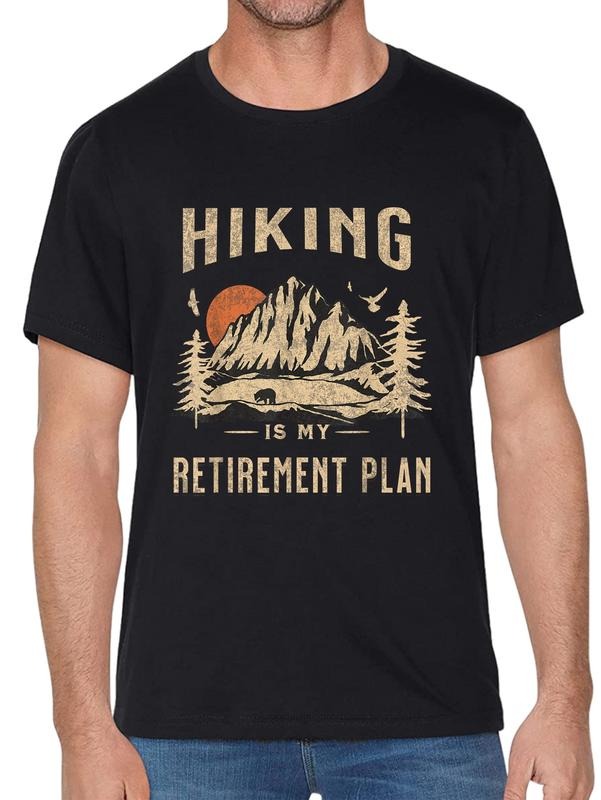 cotton Hiking Is My Retirement Plan funny Hiking T-Shirt casual Fashion graphic tees women Hoodie, Sweatshirt