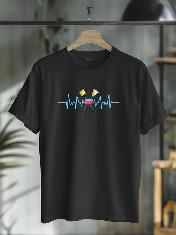 cotton Housekeeper Heartbeat Housekeeping Expert Cleaner T-Shirt casual Fashion graphic tees for women Hoodie, Sweatshirt