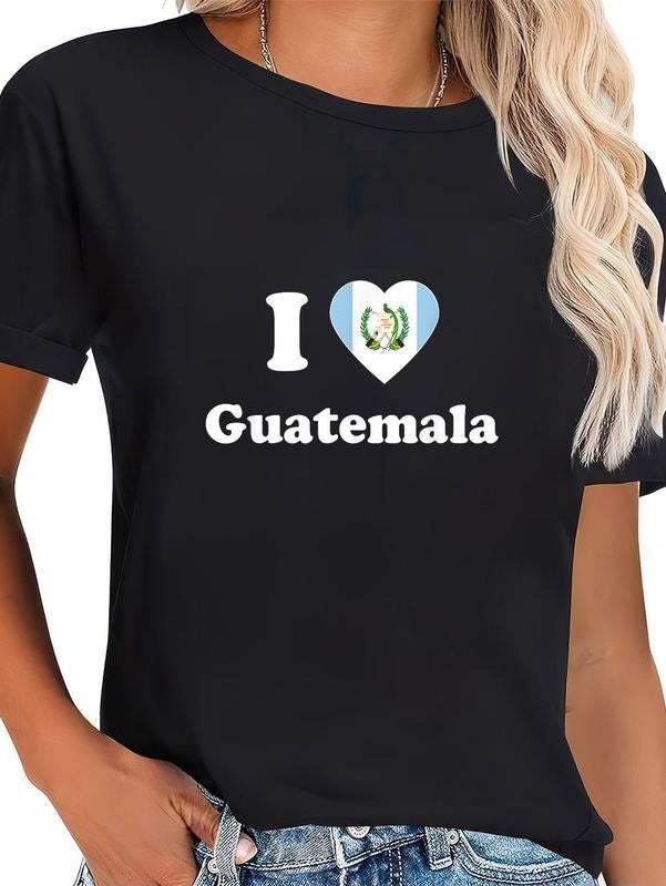 cotton I Love Guatemala I Heart Guatemala Guatemalan T-Shirt casual Fashion graphic tees for women Hoodie, Sweatshirt