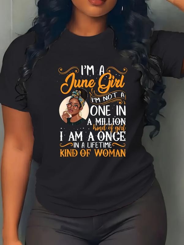 cotton I'm A June Girl Black Women Gemini T-Shirt casual Fashion graphic tees for women Hoodie, Sweatshirt | HypeCrazeTee.com