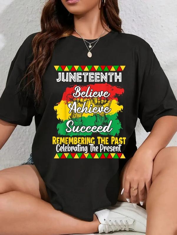 cotton Juneteenth Is My Independence Day Black Pride T-Shirt casual Fashion graphic tees for women Hoodie, Sweatshirt