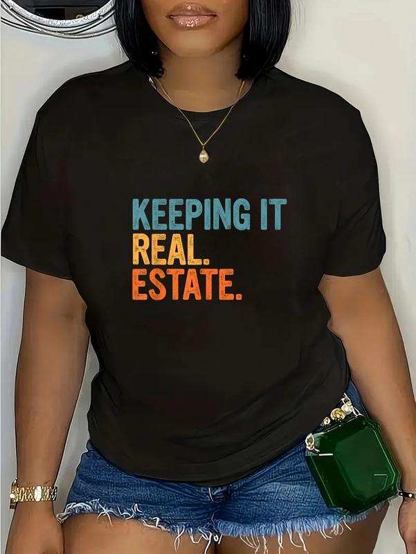 cotton Keeping It a Real Estate Realtor Agent Property Broker Funny T-Shirt casual Fashion graphic tees for women Hoodie,...