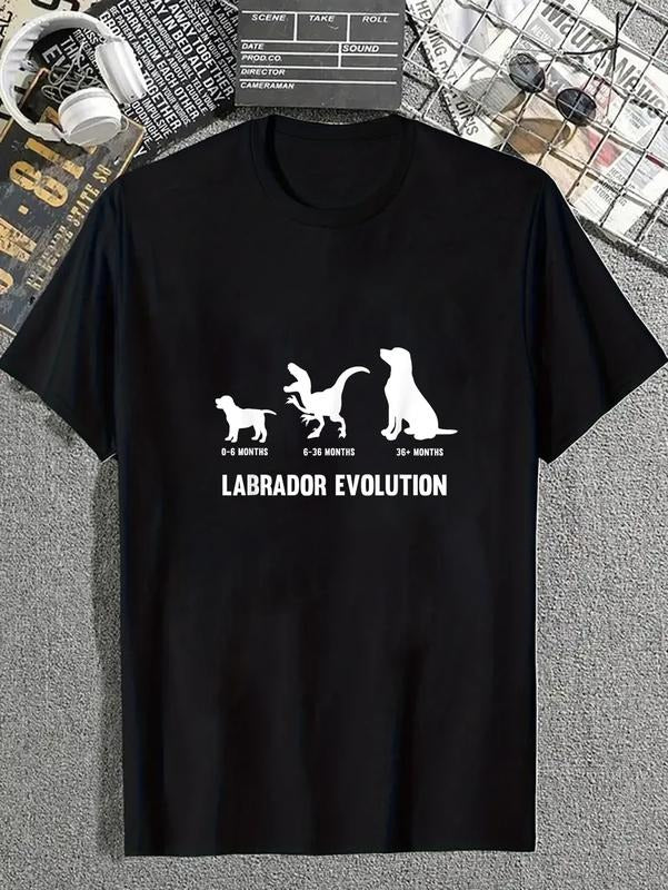 cotton Labrador Retriever Evolution Design for a Labrador Owner T-Shirt casual Fashion graphic tees for women Hoodie,...
