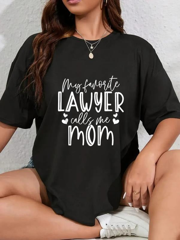 cotton Lawyer Mom Law School Student Lawyer Graduation Sign T-Shirt casual Fashion graphic tees women Hoodie, Sweatshirt