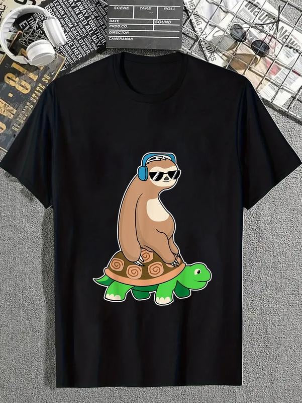 cotton Lazy Sloth T Shirt Gift T-Shirt casual Fashion graphic tees for women Hoodie, Sweatshirt | HypeCrazeTee.com