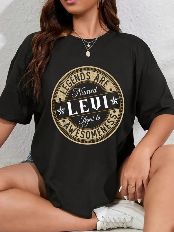 cotton Levi | Legends are Named | Levi T-Shirt casual Fashion graphic tees women Hoodie, Sweatshirt | HypeCrazeTee.com
