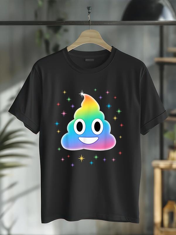 cotton Magic Rainbow Poo Funny Halloween T Unicorn Poop T-Shirt casual Fashion graphic tees for women Hoodie, Sweatshirt