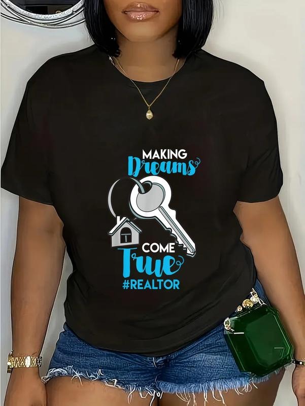 cotton Making Dreams Come True Realtor & Real Estate Agent T-Shirt casual Fashion graphic tees women Hoodie, Sweatshirt