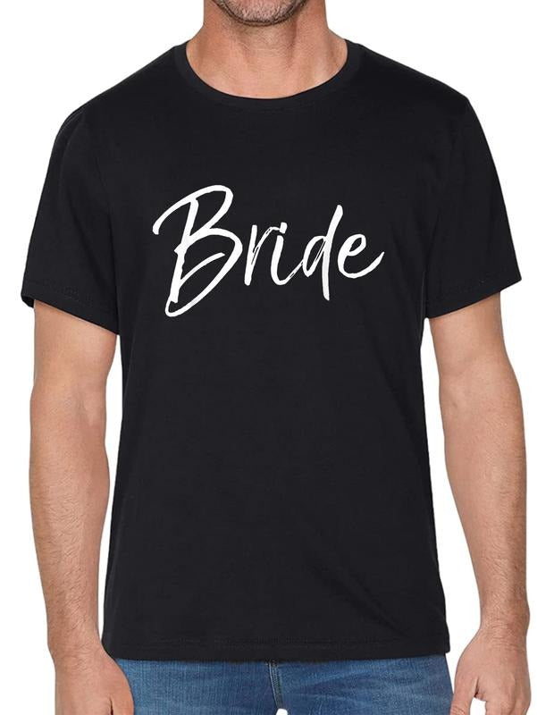 cotton Matching Getting Ready Bride & Groom Wedding Gifts Bride T-Shirt casual Fashion graphic tees for women Hoodie,...