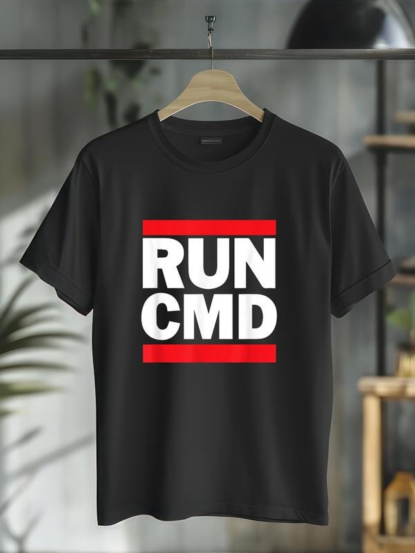 cotton Men's Black Classic Fit Short Sleeve T-Shirt