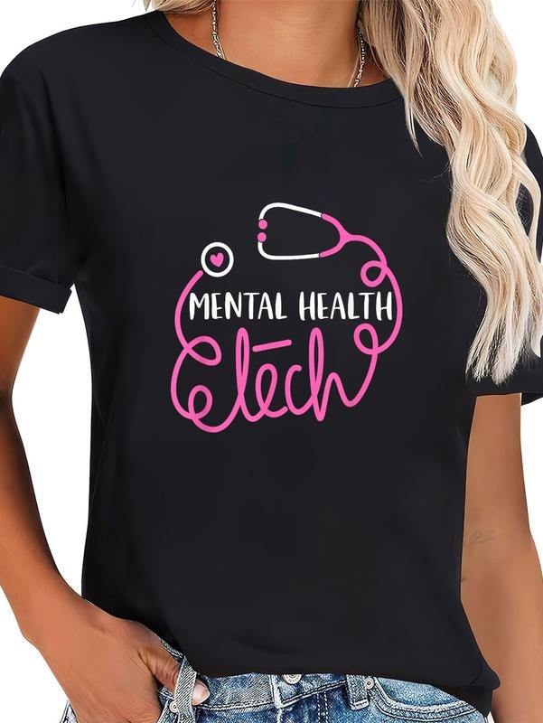 cotton Mental Health Tech - Psychiatric Technologists Technicians T-Shirt casual Fashion graphic tees Hoodie, Sweatshirt