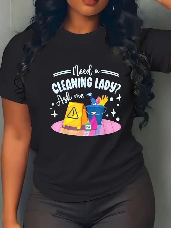 cotton Need A Cleaning Lady Housekeeper T-Shirt casual Fashion graphic tees for women Hoodie, Sweatshirt | HypeCrazeTee.com