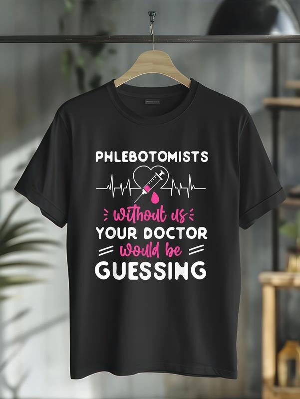 cotton Phlebotomist Tech Technician T-Shirt casual Fashion graphic tees women Hoodie, Sweatshirt | HypeCrazeTee.com