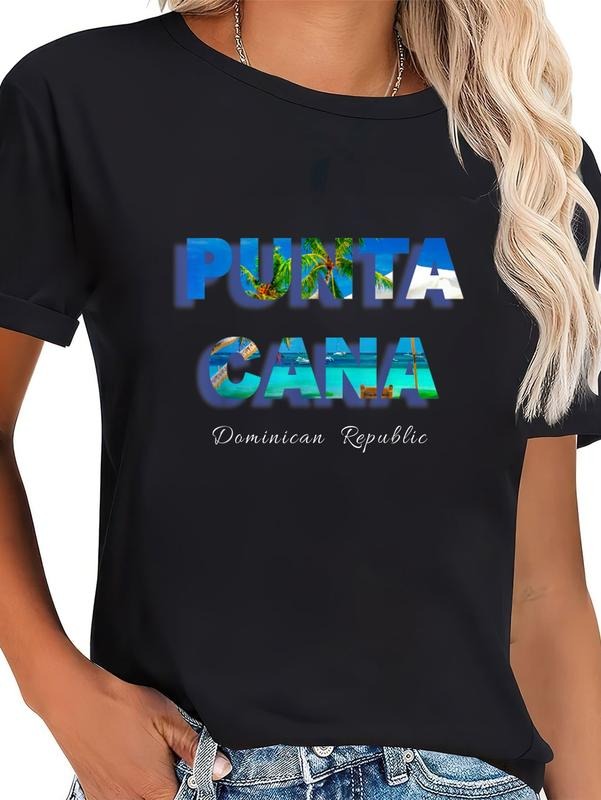 cotton Punta Cana Dominican Republic T-Shirt Souvenir Gift casual Fashion graphic tees women Hoodie, Sweatshirt