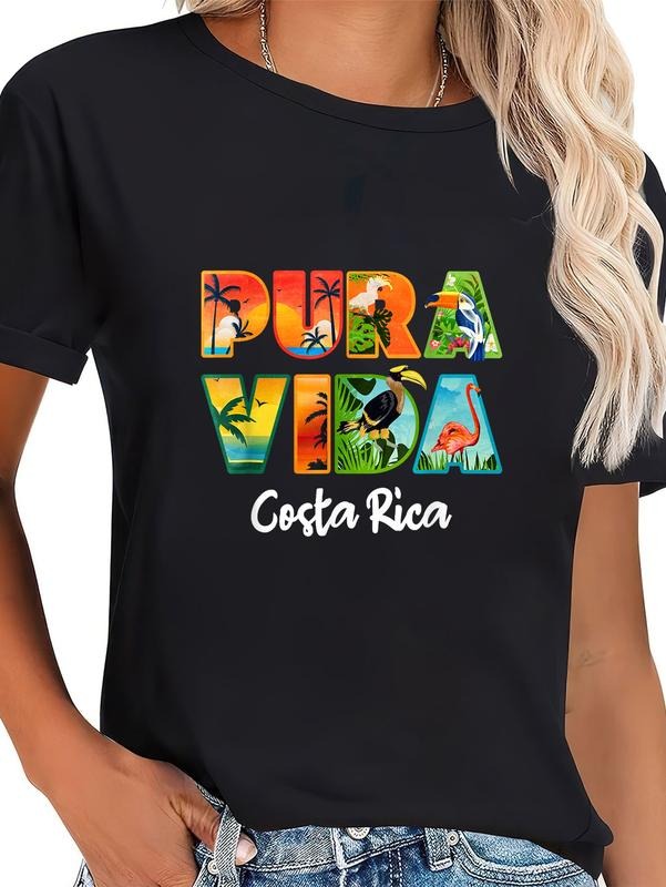 cotton Pura Vida Costa Rica Souvenir - Cool Central America Travel T-Shirt casual Fashion graphic tees women Hoodie,...