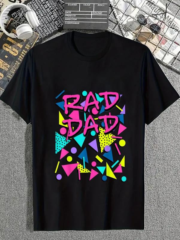 cotton Rad Dad 80s Throwback T-Shirt casual Fashion graphic tees for women Hoodie, Sweatshirt | HypeCrazeTee.com
