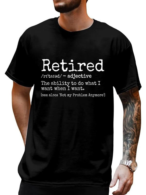 cotton Retired Definition Retirement Definition For Women Men T-Shirt casual Fashion graphic tees for women Hoodie,...