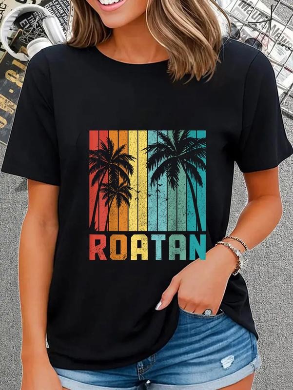 cotton Roatan Beach Honduras Surfer Vintage Souvenir T-Shirt casual Fashion graphic tees women Hoodie, Sweatshirt