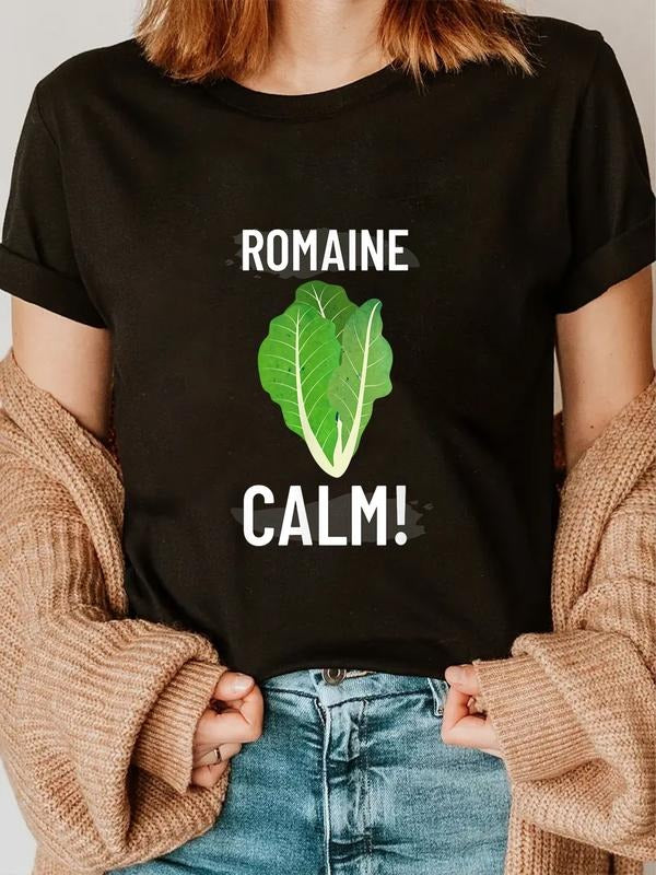 cotton Romain Calm Funny Cooking T Shirt T-Shirt casual Fashion graphic tees for women Hoodie, Sweatshirt | HypeCrazeTee.com