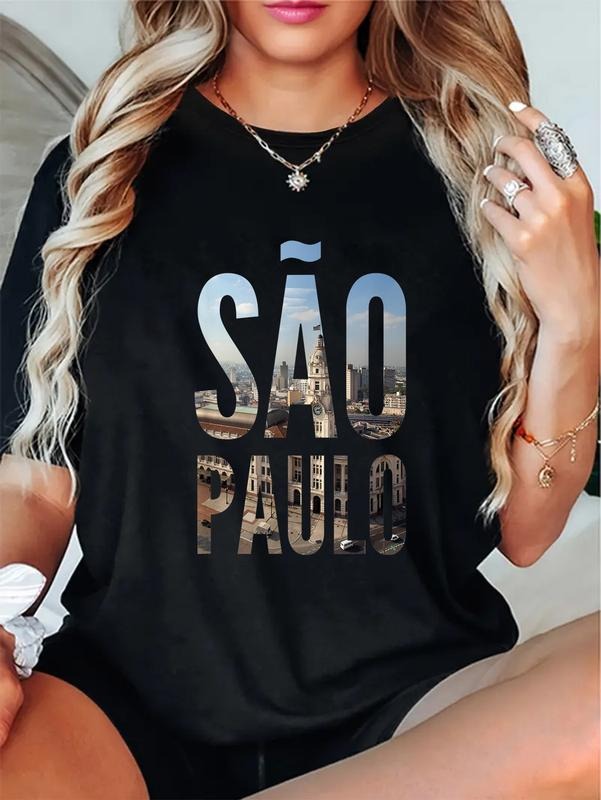 cotton Sao Paulo Brazil Vacation & Travel Pride T-Shirt casual Fashion graphic tees Hoodie, Sweatshirt | HypeCrazeTee.com