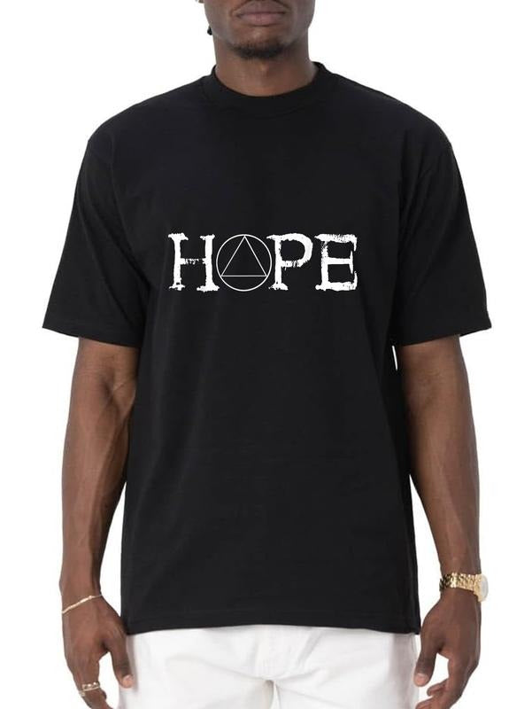 cotton Sobriety Hope Recovery Alcoholic Abstinence Sober AA Support T-Shirt casual Fashion graphic tees for women Hoodie,...