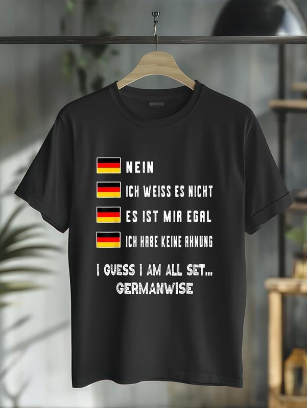 cotton Speaking German Shirt Funny Deutsch Student German Language T-Shirt casual Fashion graphic tees for women Hoodie,...