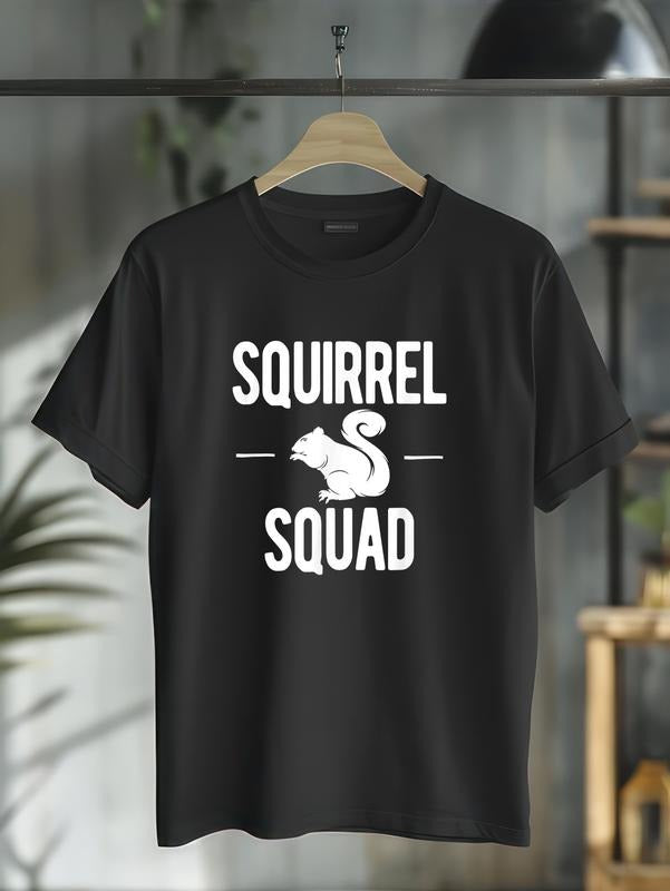 cotton Squirrel Squad Funny T-Shirt casual Fashion graphic tees for women Hoodie, Sweatshirt | HypeCrazeTee.com